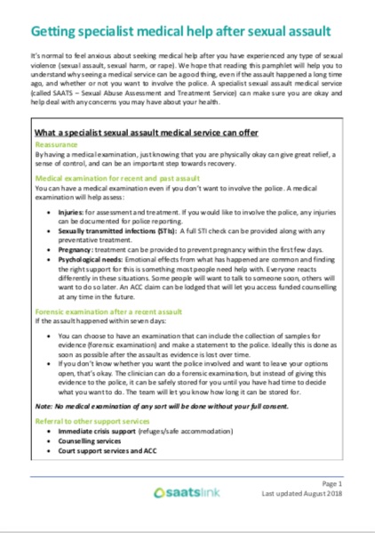 getting specialist medical help