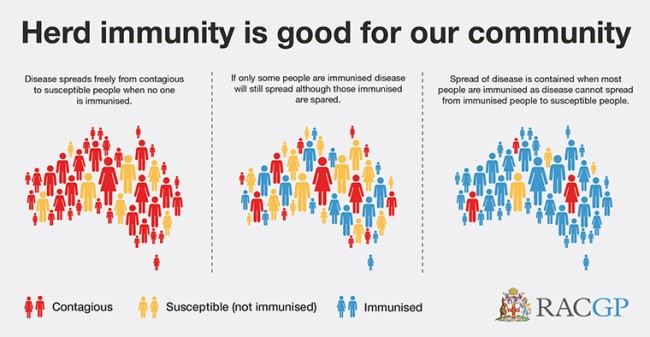 Herd immunity diagram