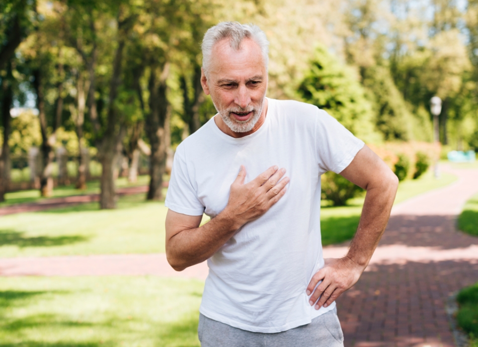 Older man with chest pain 